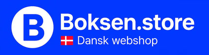 Boksen.store relanceringslogo dansk webshop og kraftig blå farve.