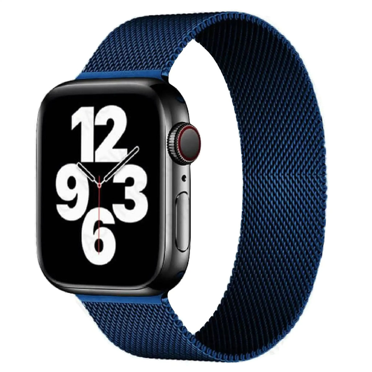 Blå stålrem til Apple Watch – mesh-rem, magnetisk lukning og moderne design