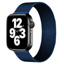 Blå stålrem til Apple Watch – mesh-rem, magnetisk lukning og moderne design